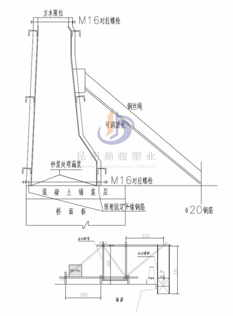 防撞護(hù)欄塑料模板廠-按圖訂制施工