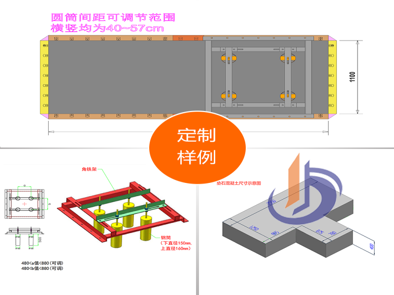 橋墩墊石工裝