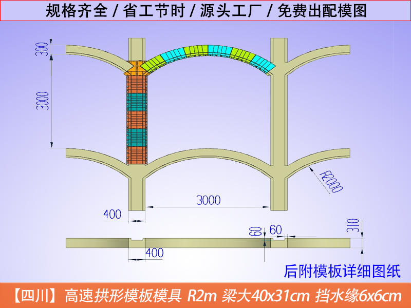 四川高速拱形骨架定型模板，快速施工，高效便捷