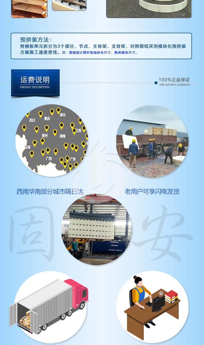 1104-固安-陜西R1.5m截面50x35cm定形模板護(hù)坡模具_(dá)06